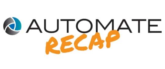 an image of the may 2019 news and updates for the encompass solutions automate 2019 recap