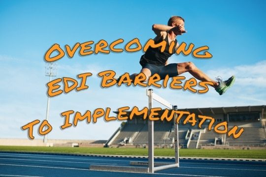 an image of a hurdler jumping over a hurdle symbolizing overcoming edi barriers to implementation