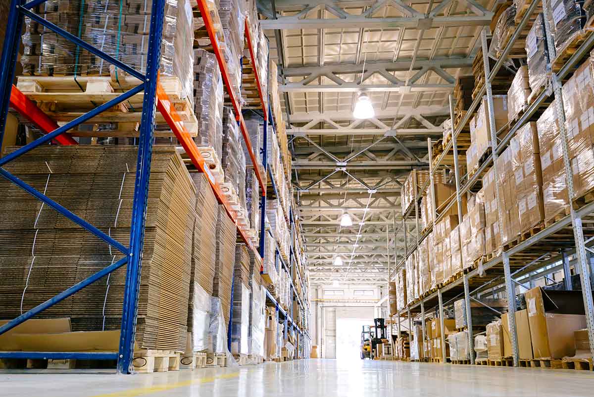 an image of a full warehouse as part of ERP Supply Chain Management solutions