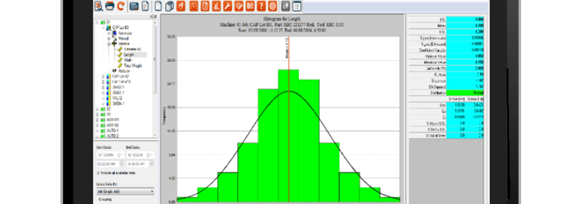 Statistical Process Control and Statistical Quality Control Advanced MES Screens